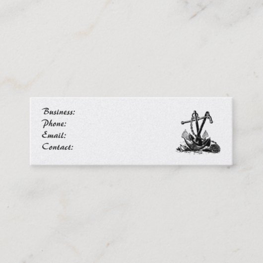 いかり航海の名刺 スキニー名刺 (正面)