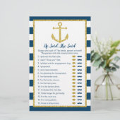 いかり航海の彼は彼女はブライダルゲームと言った (スタンド正面)