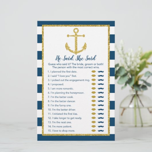 いかり航海の彼は彼女はブライダルゲームと言った (スタンド正面)