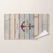 いかり航海の木素朴材風化デコール バスタオルセット (ハンドタオル)