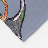 いかり航海の水彩デザイン1 フリースブランケット (角)