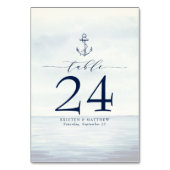 いかり航海の水色海ネイビーブルー テーブルナンバー (裏面)