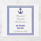 いかり航海の結婚の スパークリングワインラベル (シングルラベル)