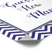 いかり航海の赤ちゃんシャワー推測いくつサイン ポスター (角)