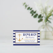 いかり航海の赤ちゃんシャワー贈与簿 エンクロージャーカード (スタンド正面)