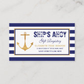 いかり航海の赤ちゃんシャワー贈与簿 エンクロージャーカード (正面)