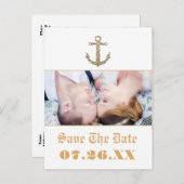 いかり航海の金ゴールドグリッターグラムフォトポストカード 案内ポストカード (正面/裏面)