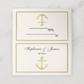 いかり航海の金ゴールド枠2エスコートカード プレイスカード (外部開封)