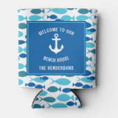 いかり航海の&フィッシュウェルカムビーチハウス 缶クーラー (正面)