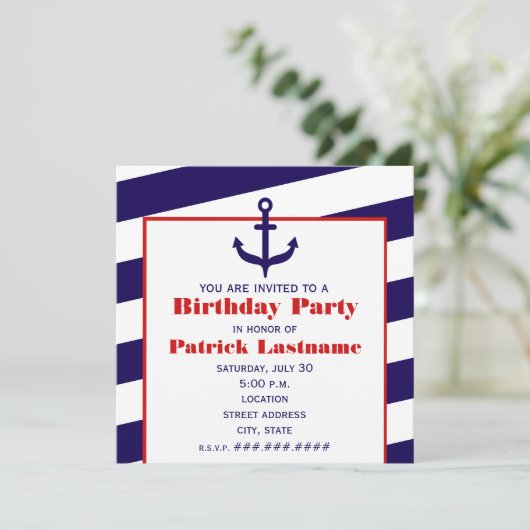 いかり誕生日パーティー海 招待状 (スタンド正面)