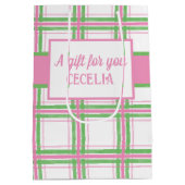 いかり遠くにガール航海のベビーシャワー ミディアムペーパーバッグ (裏面)