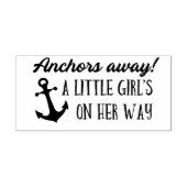 いかり遠くにガール航海のベビーシャワー ラバースタンプ (インプリント)