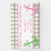 いかり遠くにガール航海のベビーシャワー 横断幕 (縦)