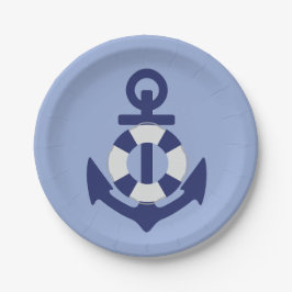 いかり遠くにベビーシャワー紙プレート ペーパープレート