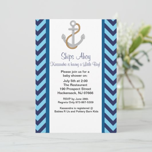 いかり遠くにベビーシャ航海のワー招待状 招待状 (スタンド正面)