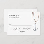 いかり遠くにロ結婚ープ 出欠カード (正面/裏面)