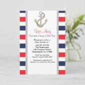 いかり遠くに航海のベビーシャワー招待状 招待状 (スタンド正面)