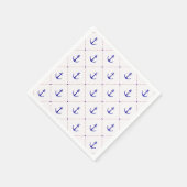 いかり遠くに赤白青 スタンダードカクテルナプキン (角)