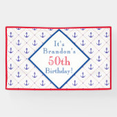 いかり遠くに50th誕生日パーティー 横断幕 (横)