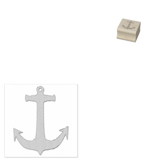 いかり金ゴールド+バックグラウンドとアイディア ラバースタンプ (押印)