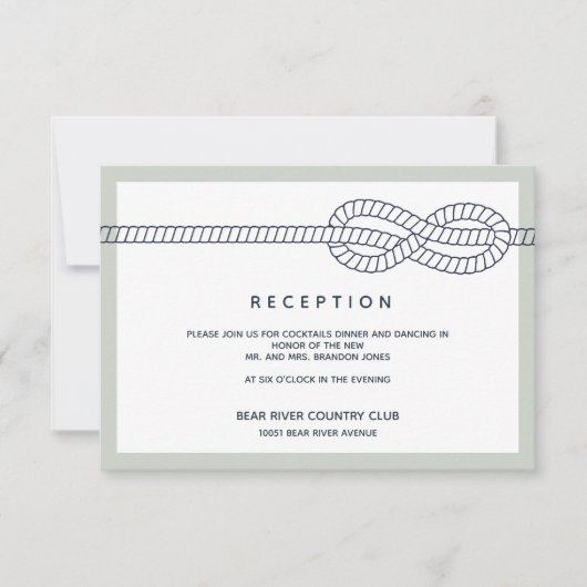 いかり |ウェディングレセプションエンクロージャ 招待状 (正面)