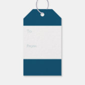 いかり&クリスマスリース |ダークティール（緑がかった色）ギフトラベル ギフトタグ (裏面)