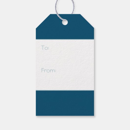 いかり&クリスマスリース |ダークティール（緑がかった色）ギフトラベル ギフトタグ (裏面)