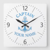 いかり スクエア壁時計 (正面)