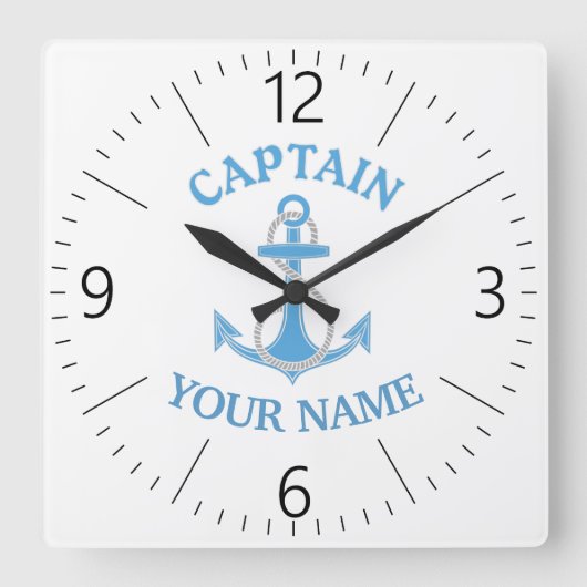 いかり スクエア壁時計 (正面)