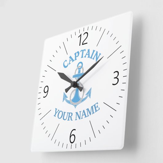 いかり スクエア壁時計 (傾斜)