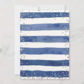 いかり・ネービー・ブルー・アストライプンド・シルバー・ズア・ボーイ 招待状 (裏面)