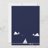 いかり·ベビ航海のー·シャワー：招待状 招待状 (裏面)