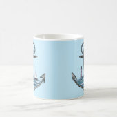 いかり&ライトハウス(バージョン1) コーヒーマグカップ (中央)