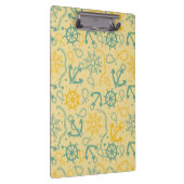 いかり、ロープが付いているレトロの背景 クリップボード (右)