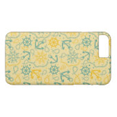 いかり、ロープが付いているレトロの背景 Case-Mate iPhoneケース (裏面(横))