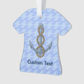 いかり（ロープ付き） オーナメント (正面)