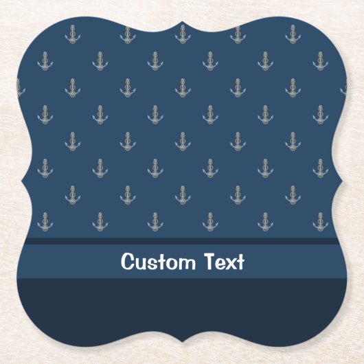 いかり（ロープ付き） ペーパーコースター (正面)