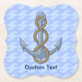 いかり（ロープ付き） ペーパーコースター (正面)