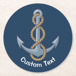 いかり（ロープ付き） ラウンドペーパーコースター