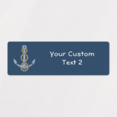 いかり（ロープ付き） ラベル (デザイン2)