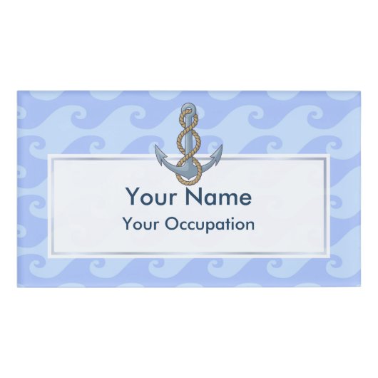 いかり（ロープ付き） 名札 (正面)