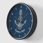 いかり（ロープ付き） 壁時計 (傾斜)