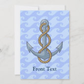 いかり(ロープ付き) 招待状 (正面)