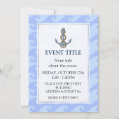 いかり(ロープ付き) 招待状 (裏面)