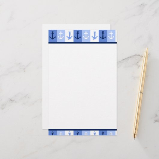 いかり 便箋 (正面/裏面インサイチュ)