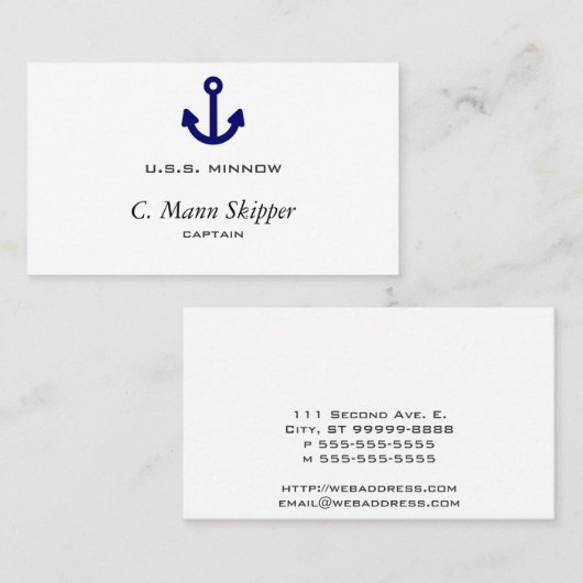 いかり 名刺 (正面/裏面)