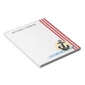 いかり、太陽と水パーソナライズされた ノートパッド (アングル)