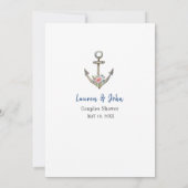 いかり「彼らはどこにいた」ブライダルシャワーゲーム 招待状 (裏面)