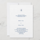 いかり 招待状 (正面)