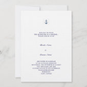 いかり 招待状 (正面)